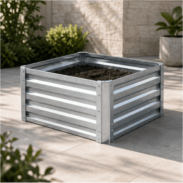 Galvanized Raised Planter Bed