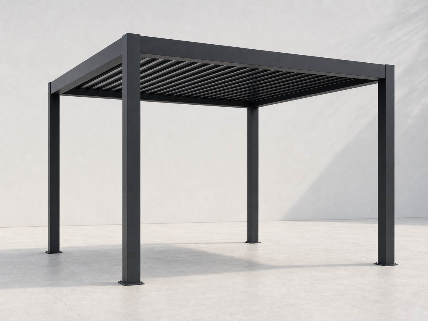 Aluminum-look Outdoor Pergola view 6