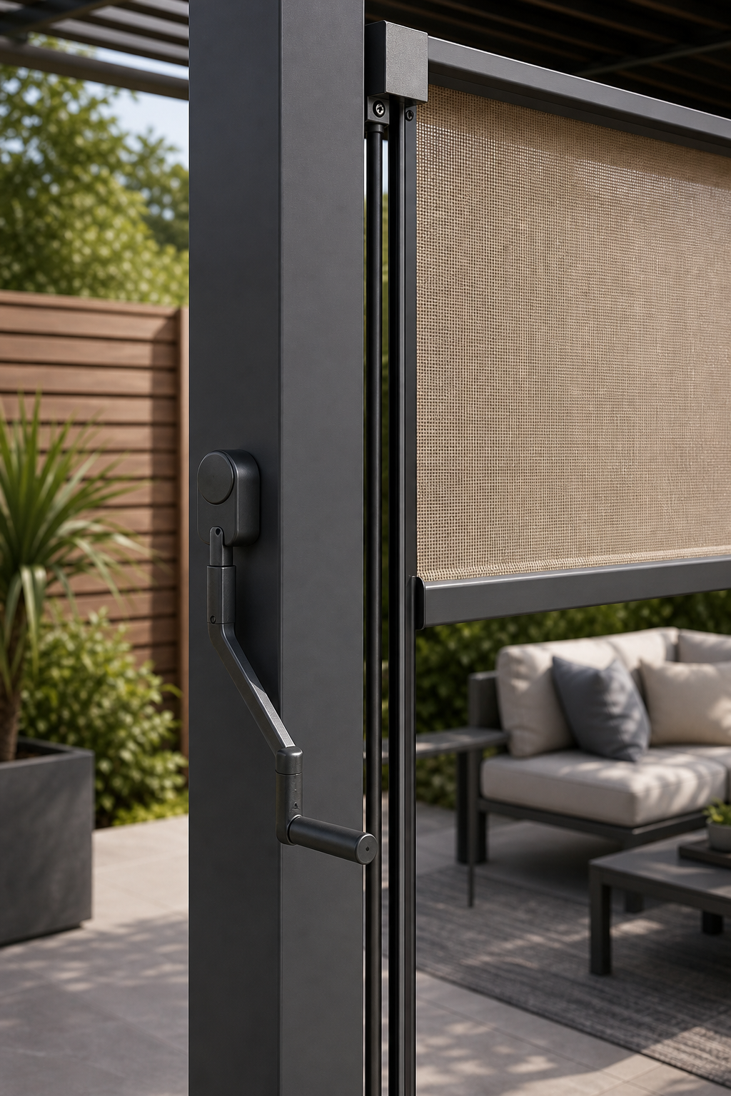 Aluminum-look Outdoor Pergola view 3