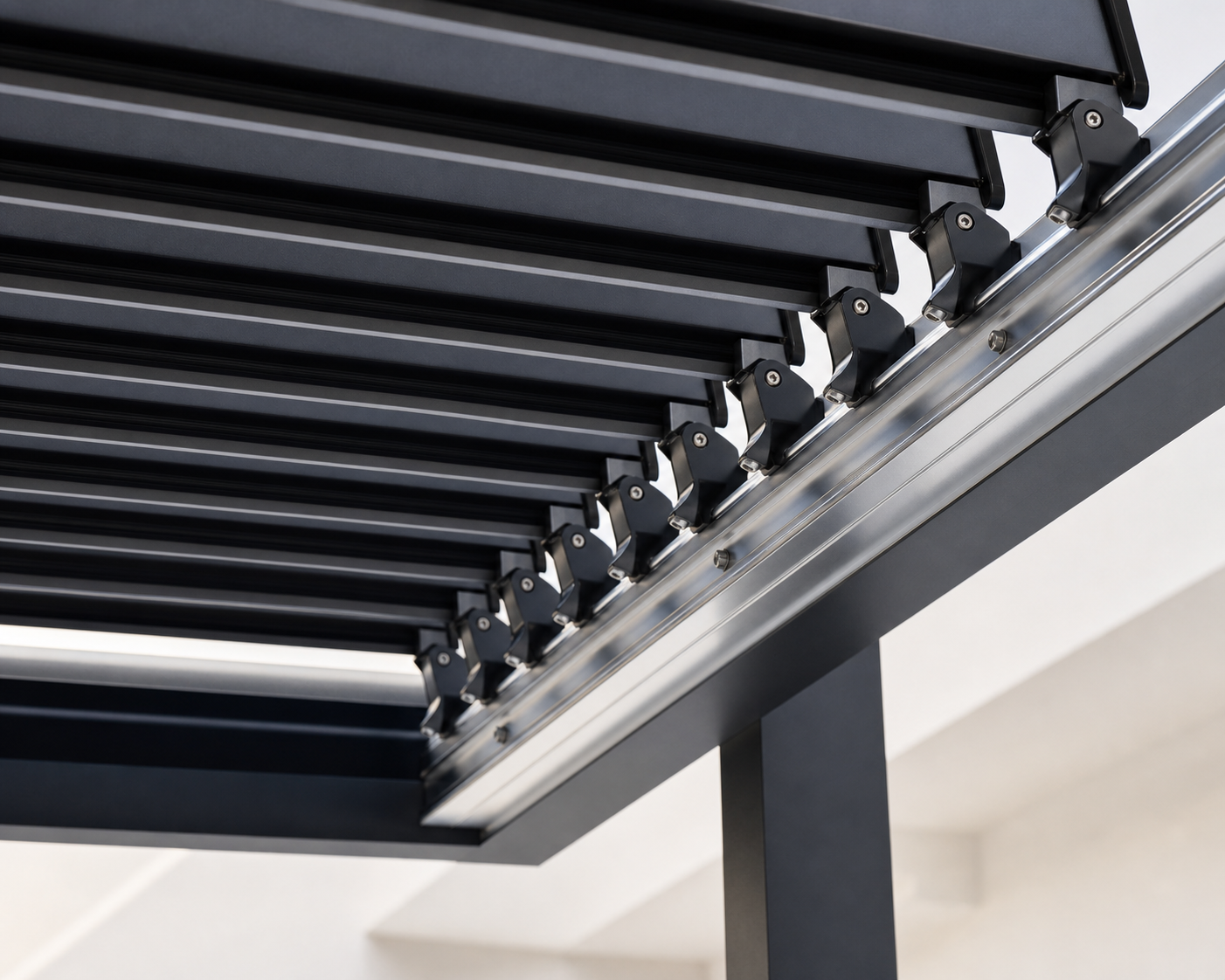 Aluminum-look Outdoor Pergola view 4