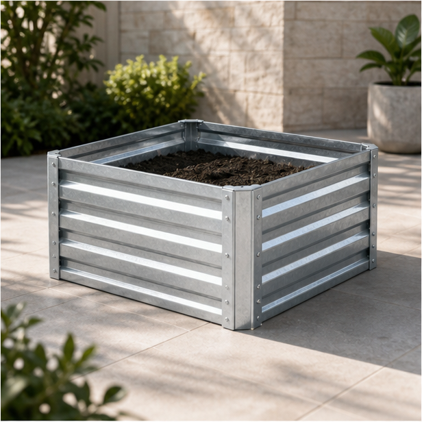 Galvanized Raised Planter Bed