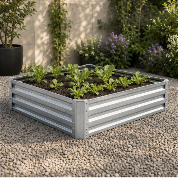 Galvanized Raised Planter Bed view 3
